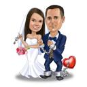 Wedding Couple Cartoon