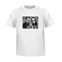 T-shirt Caricature Gift of Family with Pet Cartoon Portrait in Black and white Style from Photos