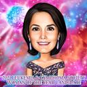 Party Caricature in Colored Style