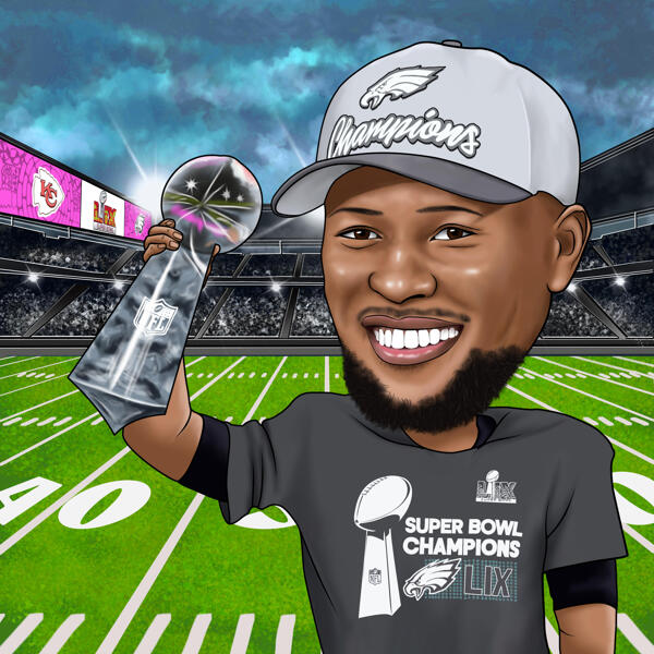 Super Bowl Caricature