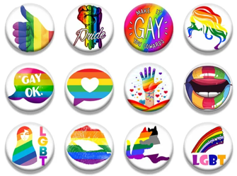 2. Custom Rainbow Pride Button-0