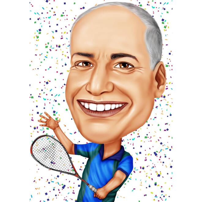 Funny Exaggerated Person Colored Caricature Gift from Photo for 70th  Birthday Anniversary