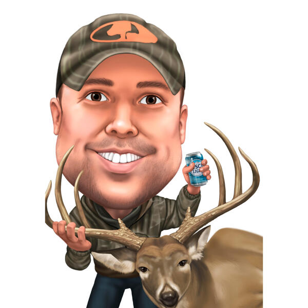 Karikatura lovce jelenů