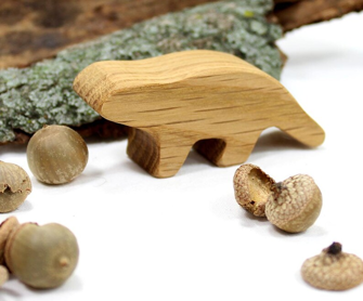 9. Marmota de madera de juguete Woodchuck-0