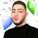 25 años de aniversario de cumpleaños: regalo de retrato personalizado