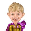 Superhero Kid Caricature from Photos