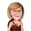 Cadou de caricatură pentru ziua de naștere a bunicii supereroine