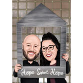 Home Sweet Home Couple Drawing