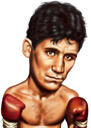 Ritratto di caricatura di boxe per gli appassionati di boxe