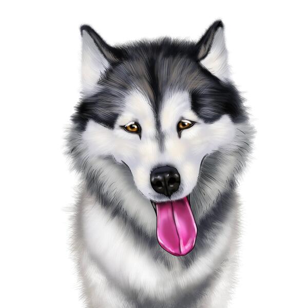 Caricatură de animale: portret de desene animate de câine