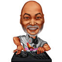 DJ Caricature from Photos for Music Lovers