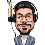 Tegnefilm til podcast avatar