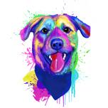 Dessin de chien à l'aquarelle