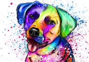 Brugerdefineret Beagle tegneserietegning i lys akvarelstil fra fotos