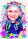 Aquarel Kid portret