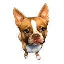 French Bulldog Caricature