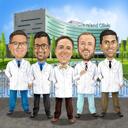 Caricature de la Journée des médecins pour les professionnels de la santé