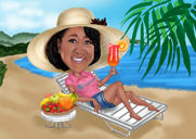 Wine Lover Gift Caricature from Photos