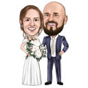 Caricatura de casamento a partir de foto