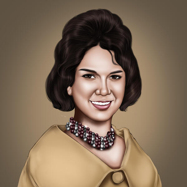 Vintage Portrait Painting from Photo