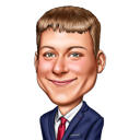 Businessman Caricature Big Head