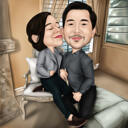 Forever Together - Cadeau de caricature de couple d'anniversaire