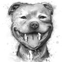 Personalized Dog Lover Gift – Custom Black and White Watercolor Art