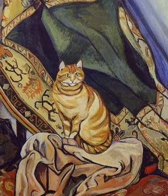 17. «Рамину, сидящий на ткани» Сюзанны Валадон (1920).-0