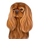 Spaniel Cartoon Portrait