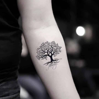 6. Dibujo de tatuaje de árbol genealógico-0