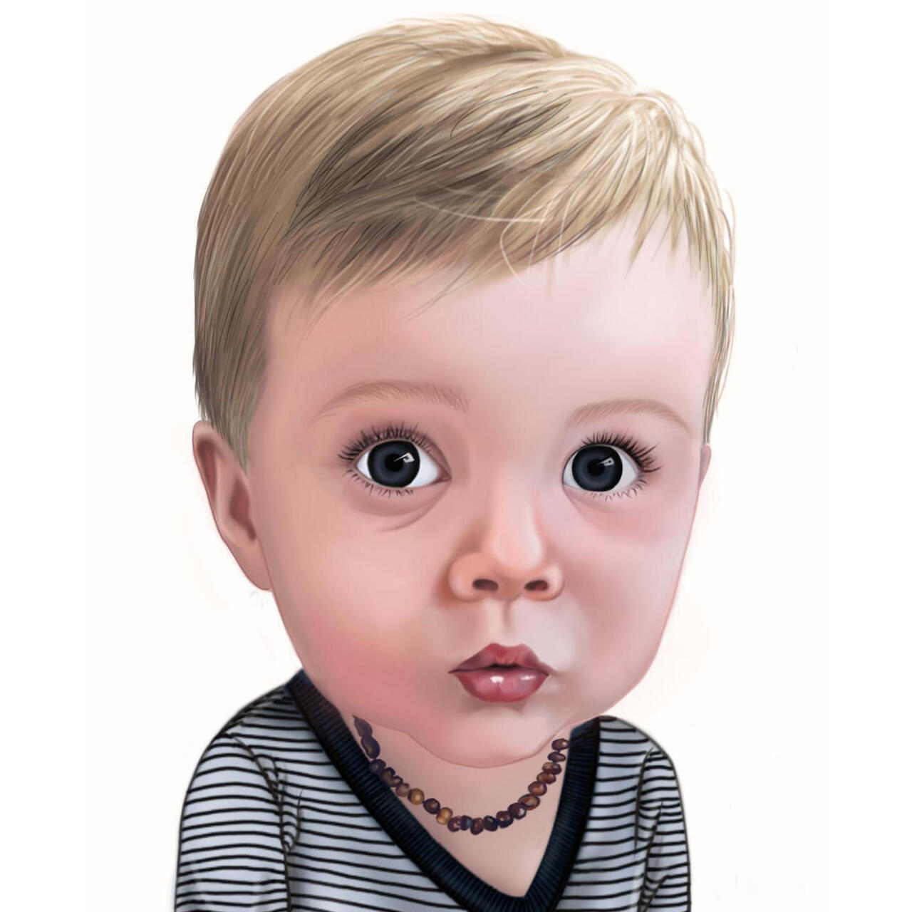 Baby Face Drawing Template