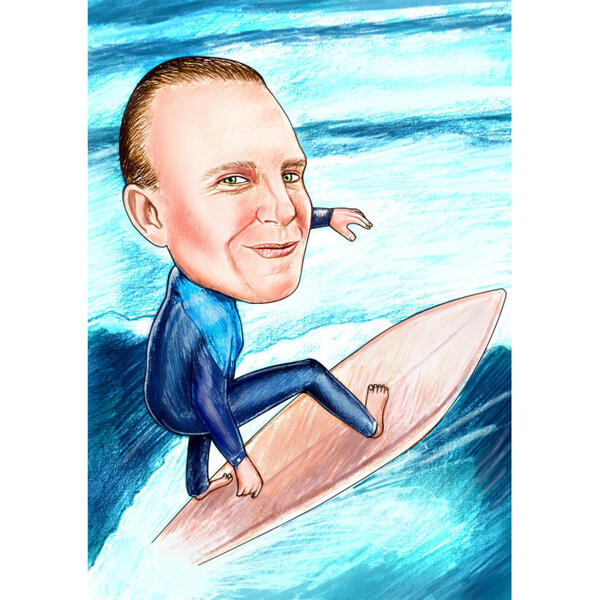 Desen animat de surfing