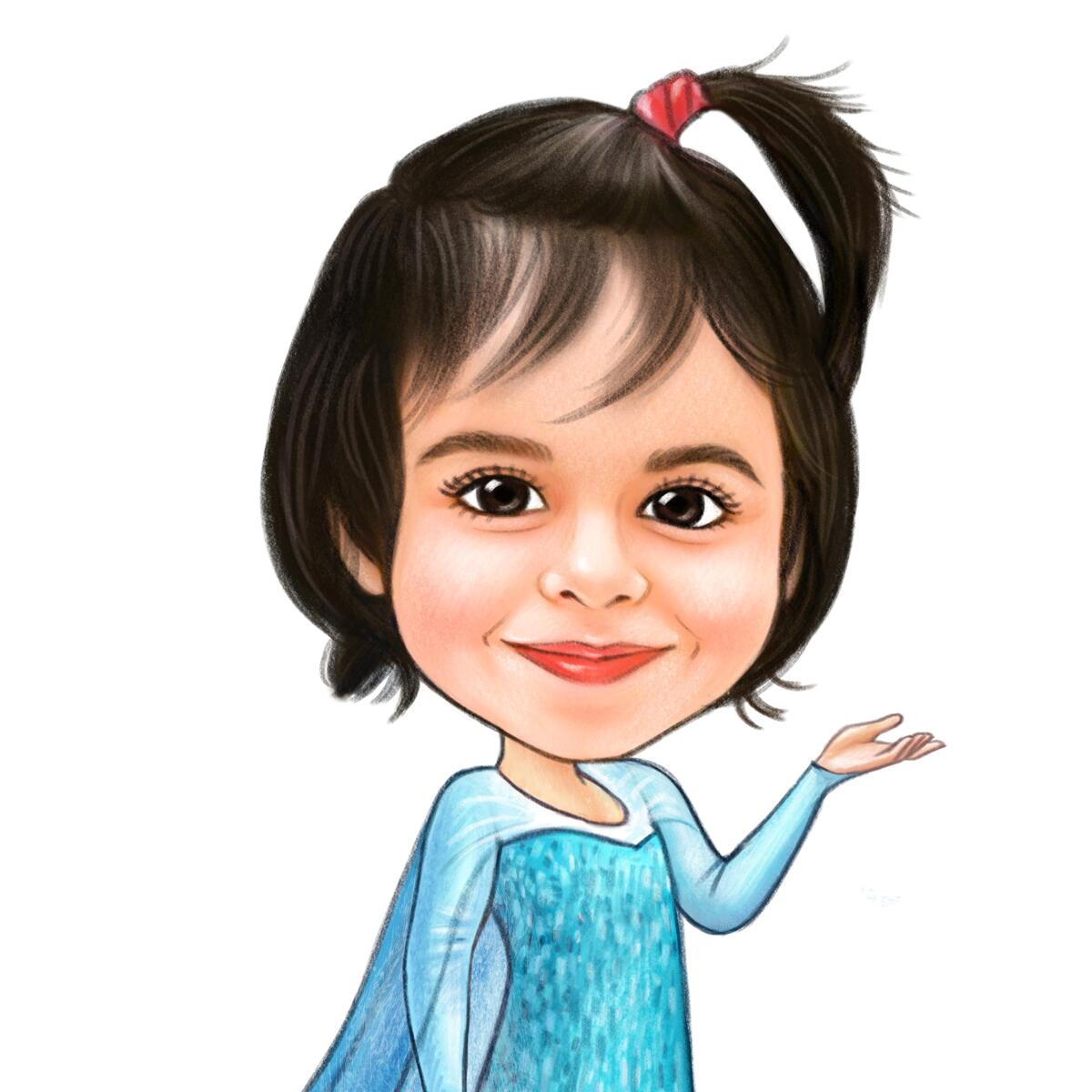 personlig-elsa-inspirerad-karikatyr