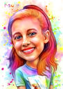 Watercolor Portrait of 1 Person