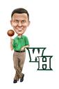 Coach Cartoon Portrait from Photo