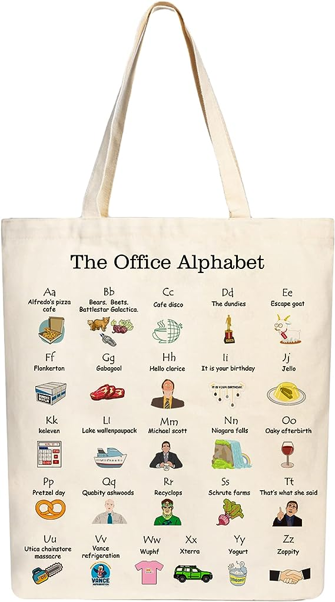 4. The Office Alphabet Tote Bag-0