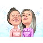 Suéter navideño feo de dibujos animados