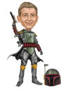 Mann Feier Karikatur Zeichnung