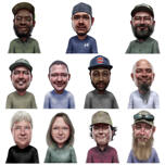 Portraits d'employés pour le site Web – Fichiers séparés