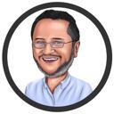 Karikatura loga na míru v kruhu