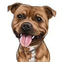 Staffordshire Bull Terrier Karikatürü