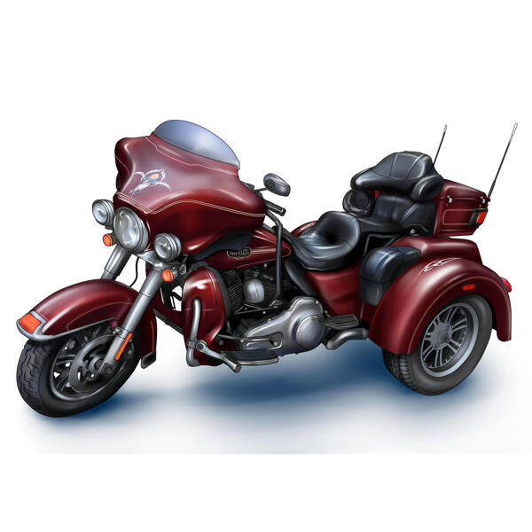Desenho de motocicleta Harley-Davidson personalizado