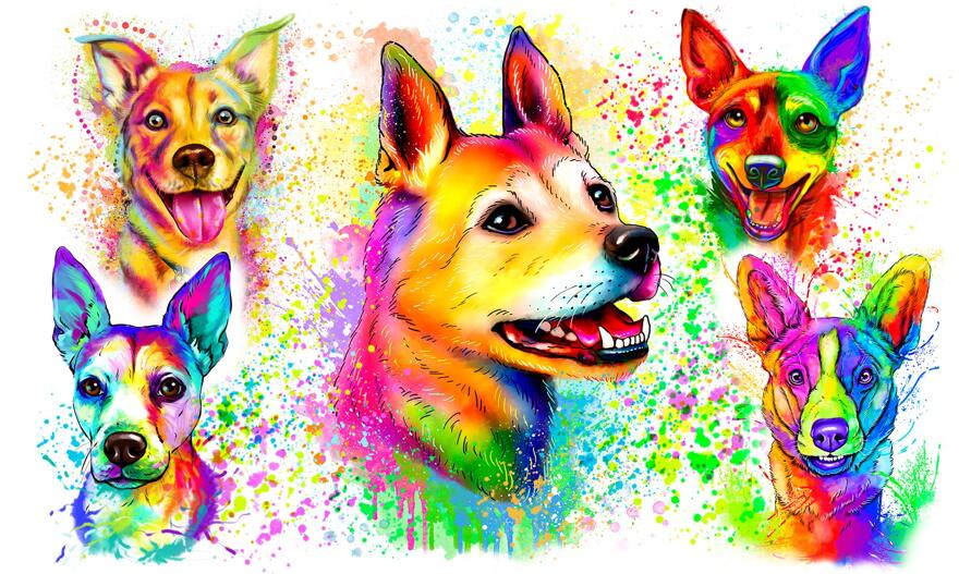 Caricature Basenji
