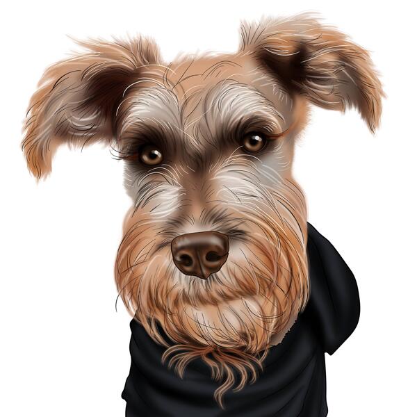 Caricature de Schnauzer nain