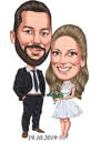 Wedding Cartoon for Save the Date Card