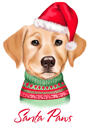 Mops-Weihnachtskarte: Frohe Pugmas