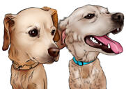 Anpassad Labrador-karikatyr