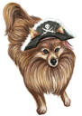 Ritratto stampato del poster del cane