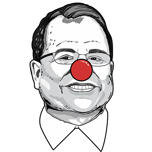 Clownkarikatuur: Kaderstijl