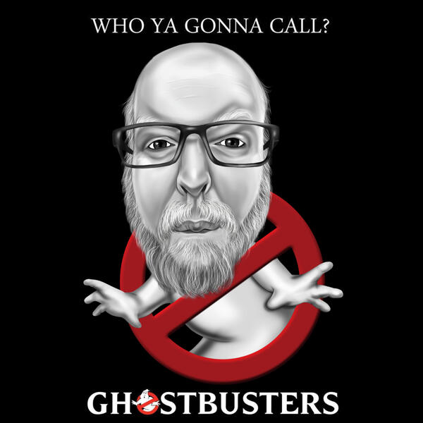 Caricatura personalizada para fãs dos Caça-Fantasmas